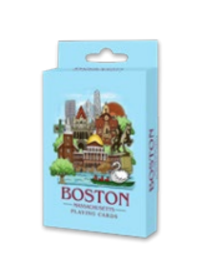 Boston Coloring Book Design Playing Cards