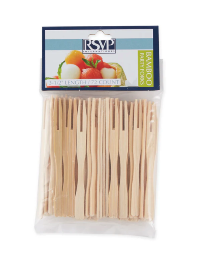 Bamboo Party Fork - 72Ct