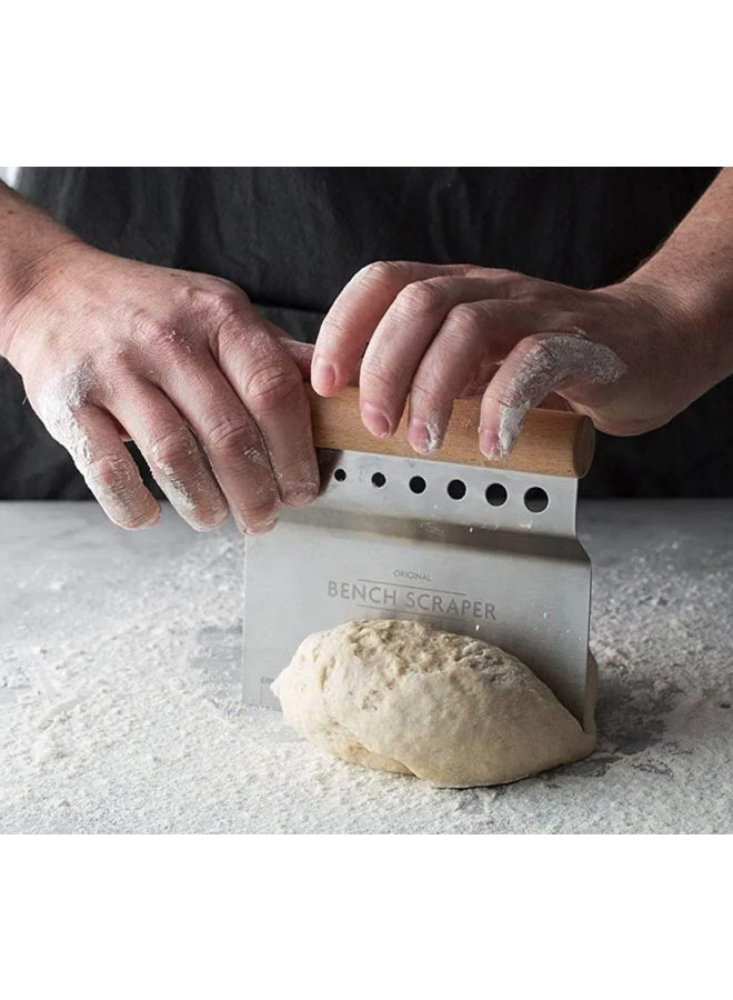 Bench Scraper/Herb Stripper 4-in-1