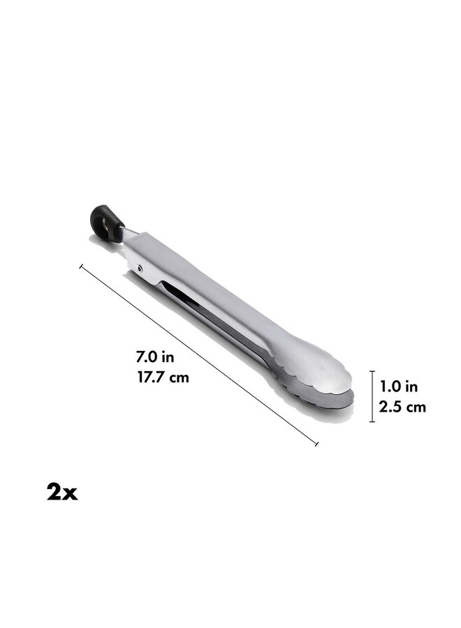 2 Piece Mini Tongs Set