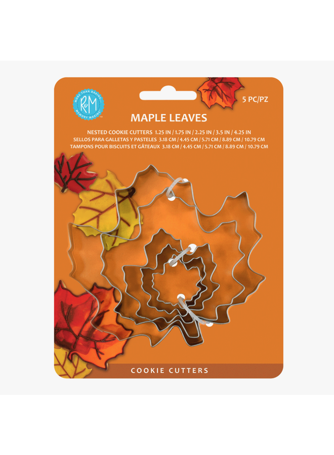 Maple Leaf Cookie Cutter 5 Pc Set