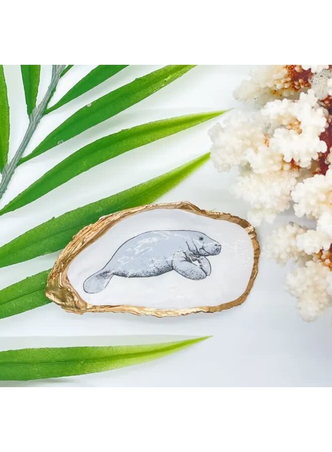 Manatee Oyster Trinket Dish