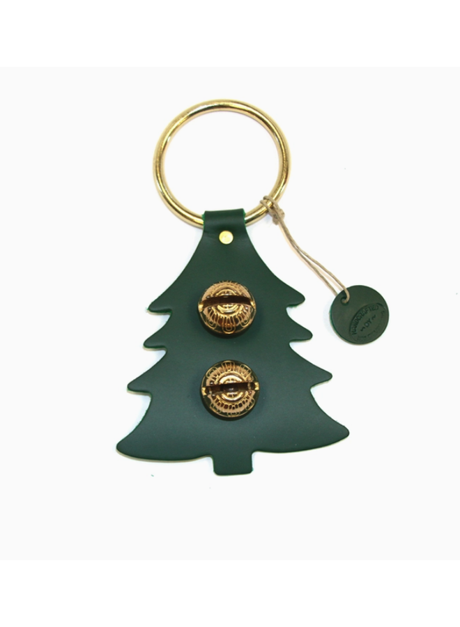 Designer Door Chime Green Tree Brass