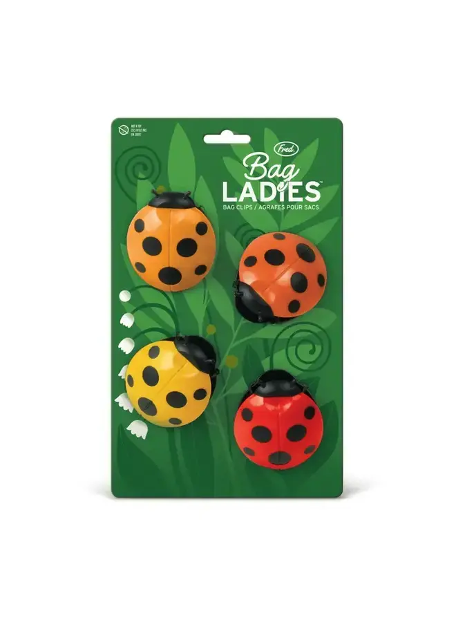 Bag Ladies - Ladybug Bag Clips Set of 4