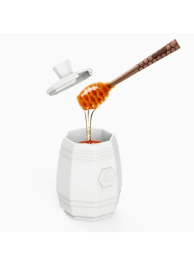 Ceramic Honey Pot and Dipper Set