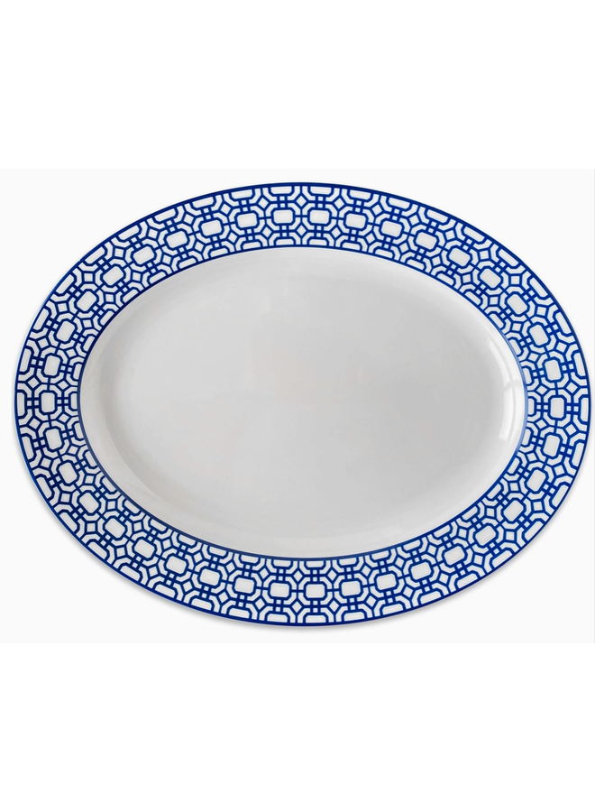 Newport Garden Gate Oval Rimmed Platter