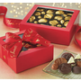Chocolate Filled Red Window Box - 40 Pc