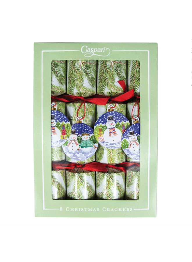 Snowman Ornaments Christmas Crackers-10 Inch Long/8in