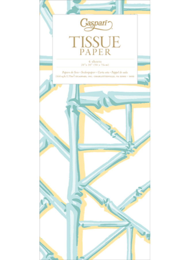 Bamboo Screen Robin's Egg Tissue - 4 Sheets Included