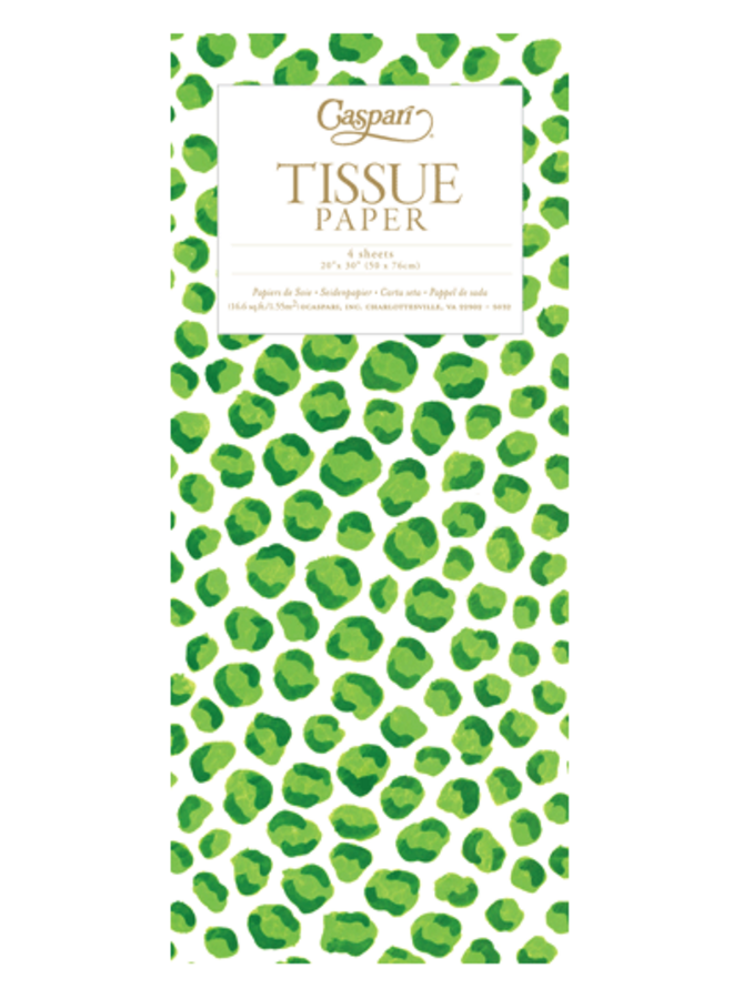 Just Spots Green Tissue - 4 Sheets Included