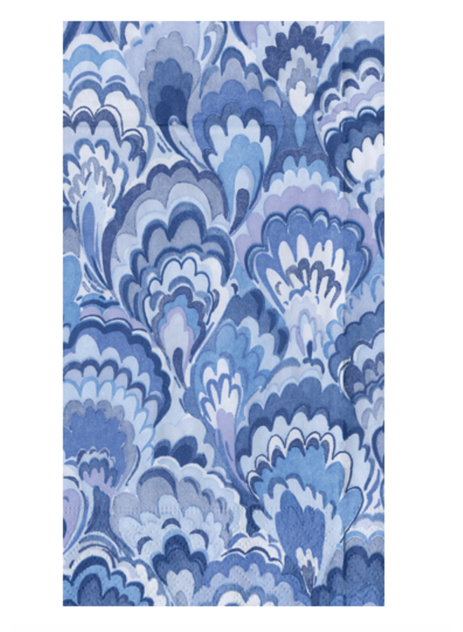 Marbled Ceramica Indigo Guest Towel - 15 Per Package