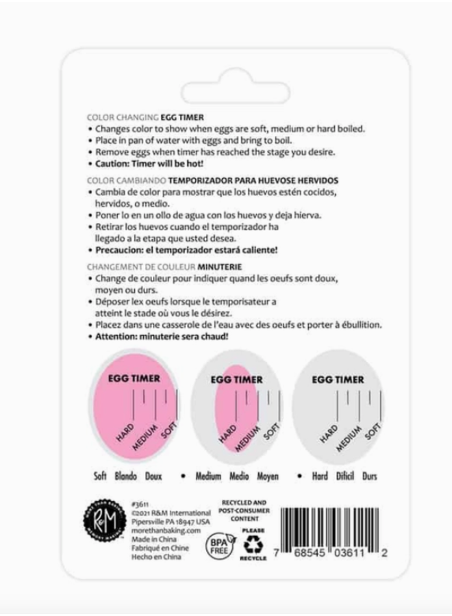 Egg Timer Color Changing Bucket