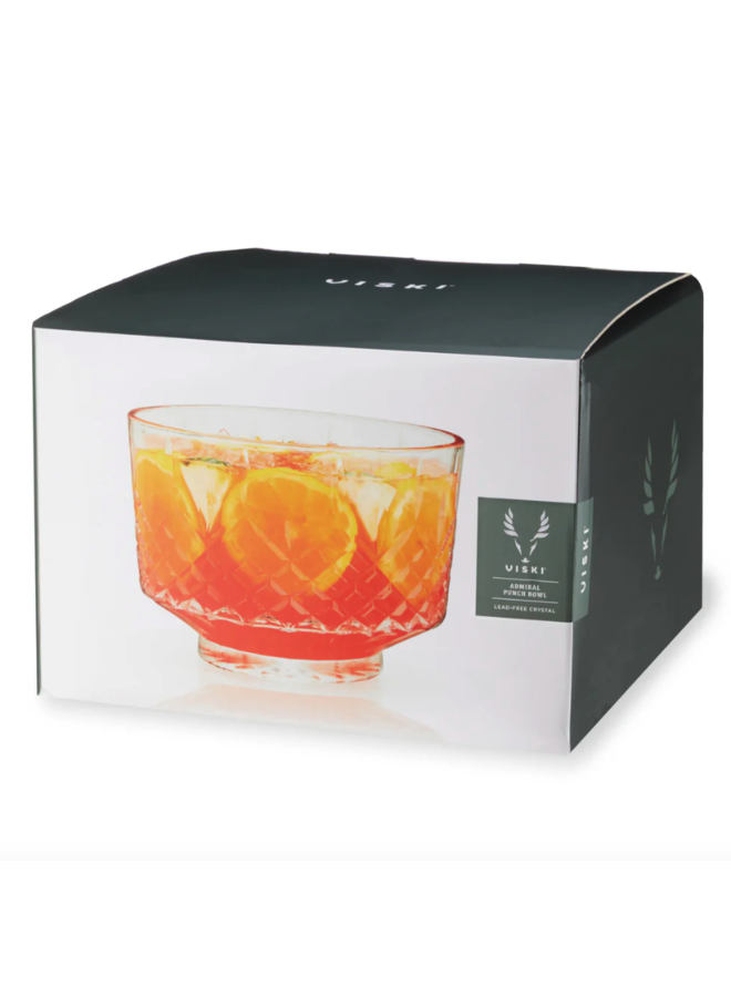 Admiral Crystal Punch Bowl