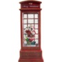 9.75" LED Swirl Phone Booth w/Santa