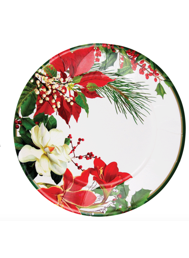 Christmas Garden Dinner Plates - 8 Per Package