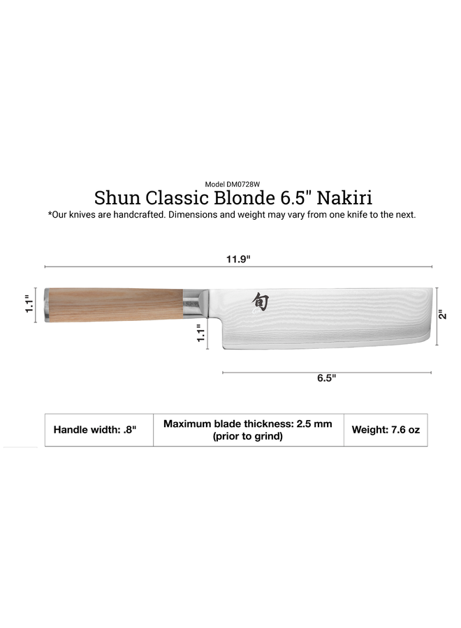 Classic Blonde 6.5" Nakiri