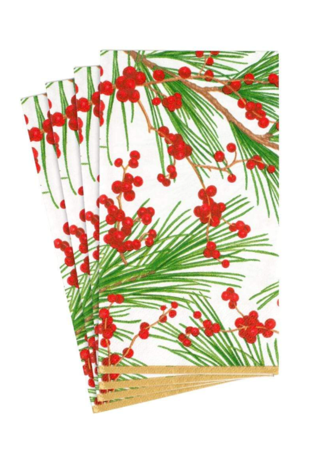 Berries and Pine Guest Towel - 15 Per Pack