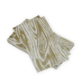 Woodgrain Silver & Gold Guest Towel Napkins - 15 Per Package