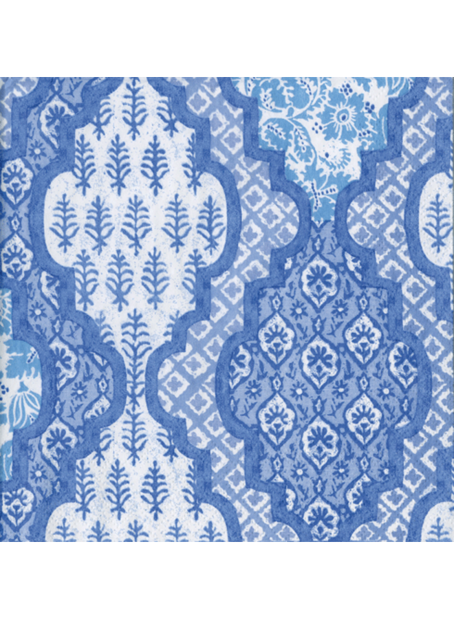 Provencale Cotton Blue Napkin Cocktails - 20 Per Package