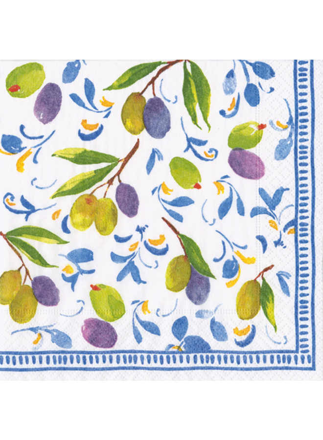 Mediterranean Blue Napkin Cocktail - 20 Per Package