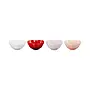 Mini Heart Bowls Set of 4 Multicolor