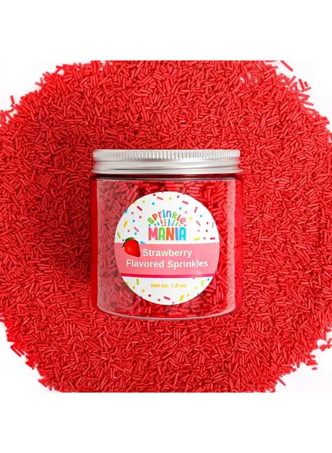Strawberry Flavored Sprinkles 7 oz