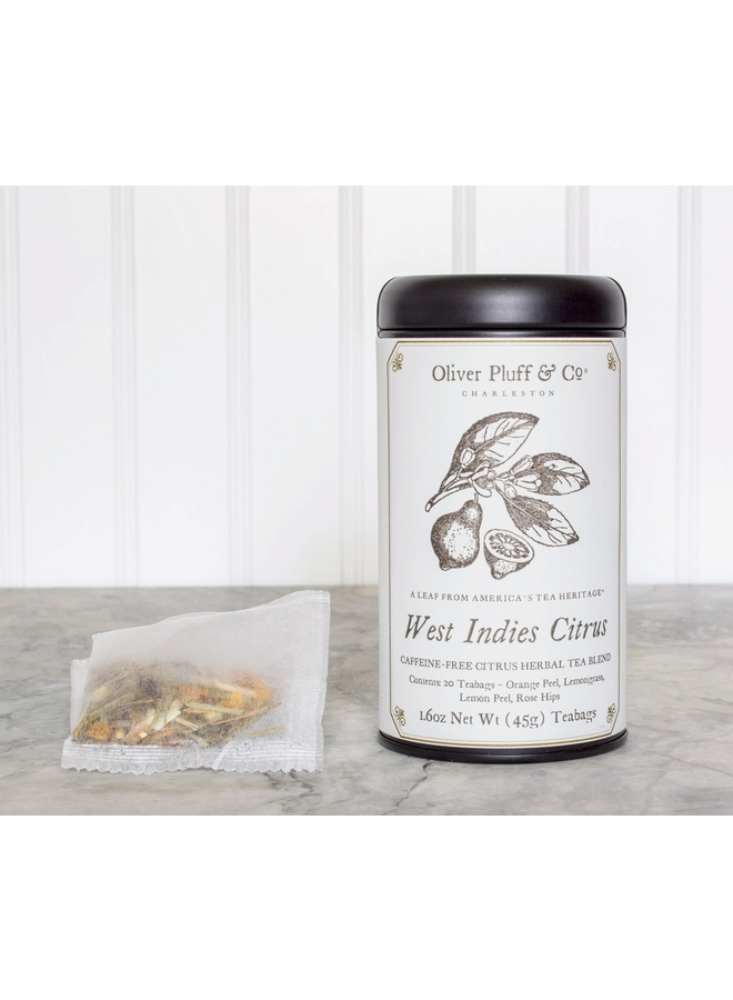 West Indies Citrus - 20 Tea Bags in Signature Tea Tin