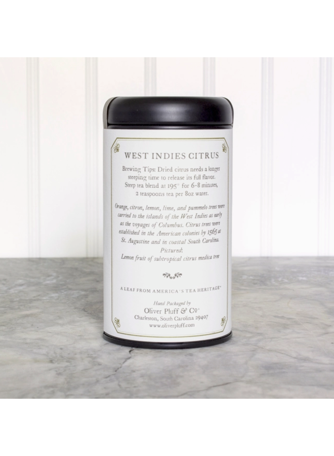 West Indies Citrus - 20 Tea Bags in Signature Tea Tin