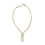 Pebble Pearl Cord Pendant