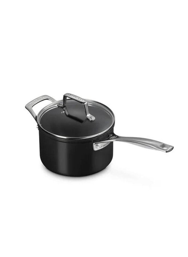 Essential Non-Stick Ceramic Saucepan with Glass Lid