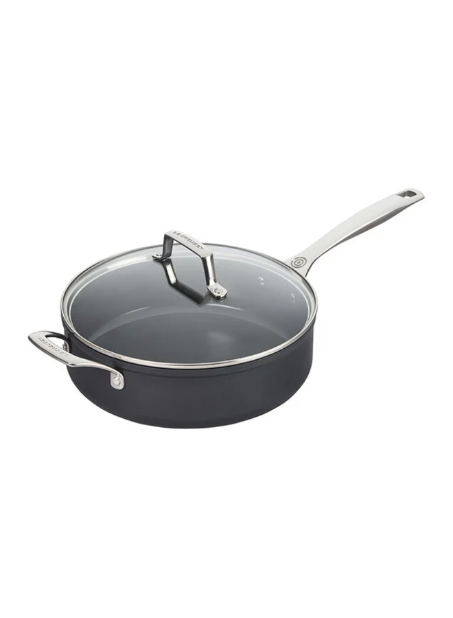 Essential Non-Stick Ceramic Saute Pan with Glass Lid 4.25qt