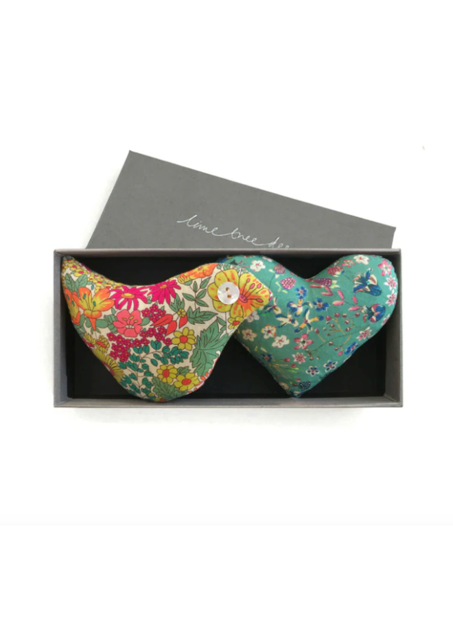 Box of 1 Lavender Heart & 1 Lavender Bird Sherwood