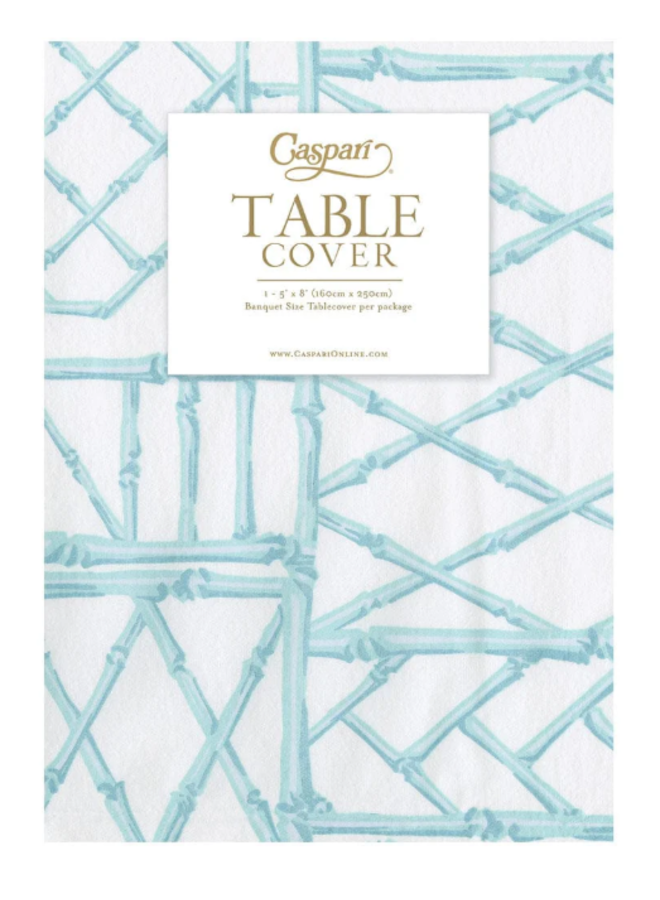 Bamboo Screen Robin's Egg Paper Linen Table Covers - 1 Each