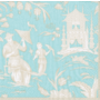 Silk Road Toile Robin's Egg Luncheon Napkins - 20 Per Package