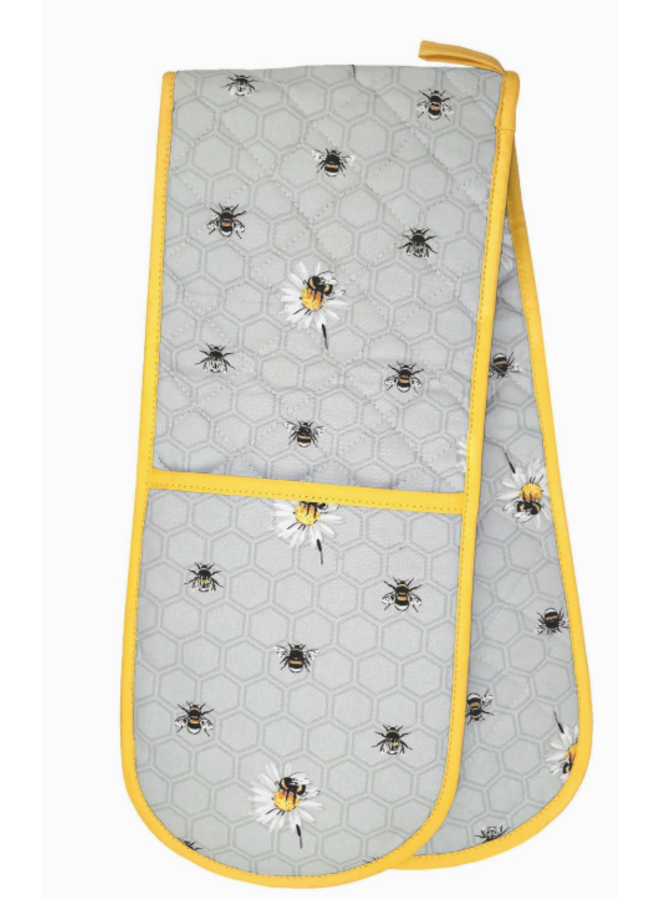 Bee Happy Double Oven Glove