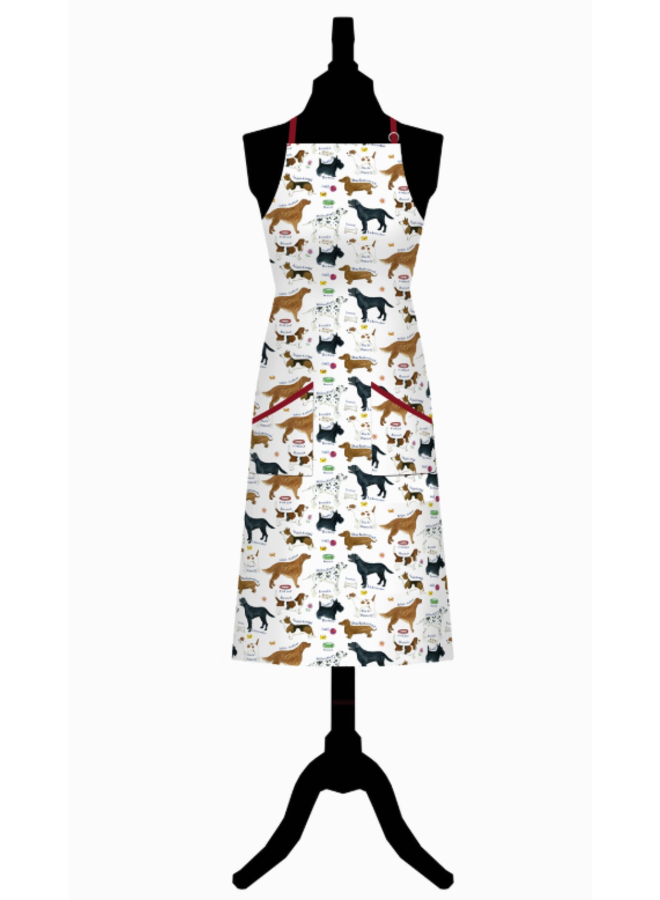 Dog Breeds Cotton Apron