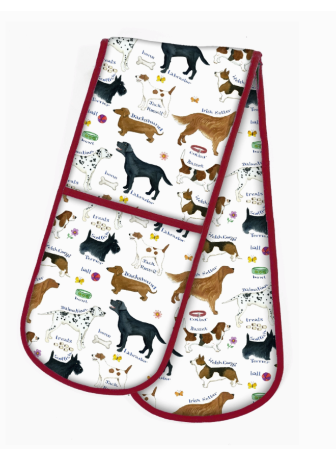 Dog Breeds Double Oven Glove