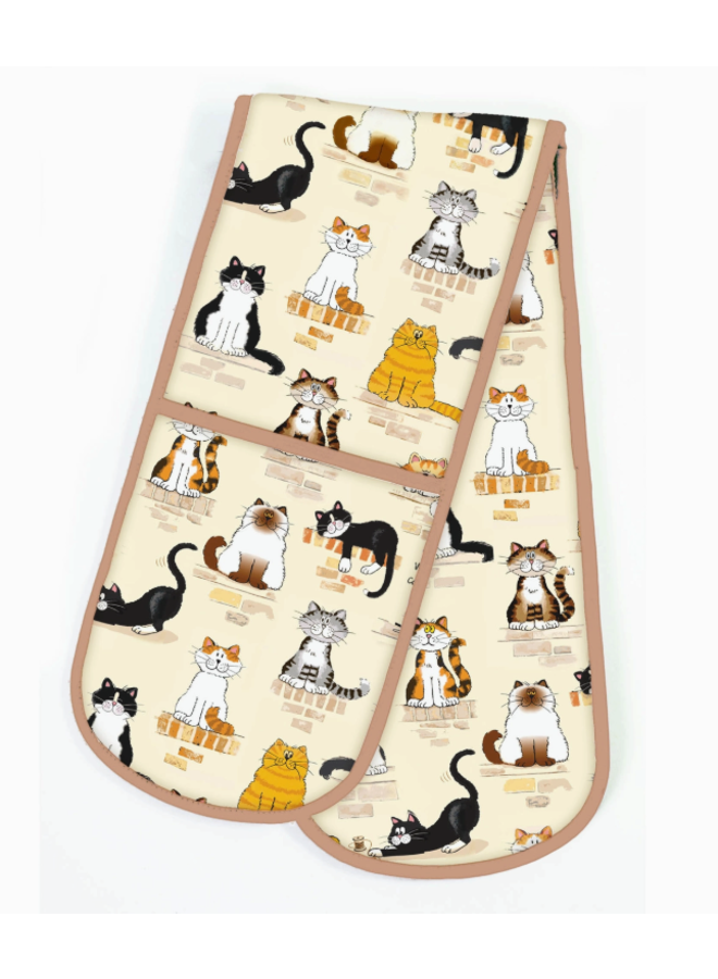 When the Cat's Away Double Oven Glove