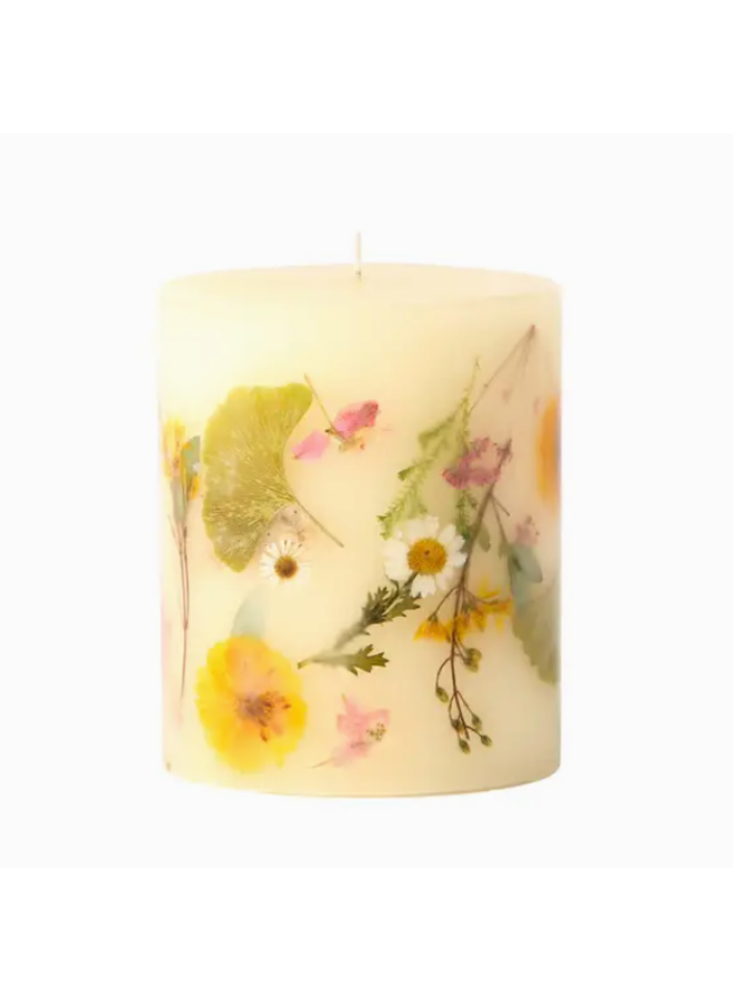 Small Round Botanical Candle - Lemon Blossom