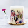 Small Round Botanical Candle - Blushing Rosewood