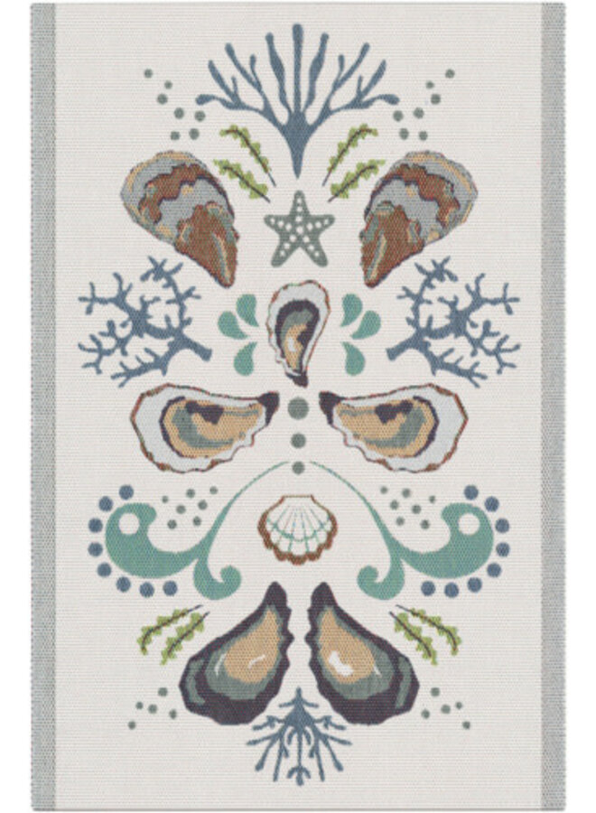 Oysters Hand Towel 16" x 24"