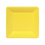 Grosgrain Square Paper Salad & Dessert Plates in Yellow - 8 Per Package
