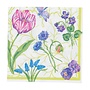 Floral Majolica Cocktail Napkins - 20 Per Package