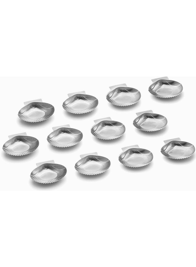 Outset Grillable Sea Shells, Set of 12, 3.25" X 3.5"