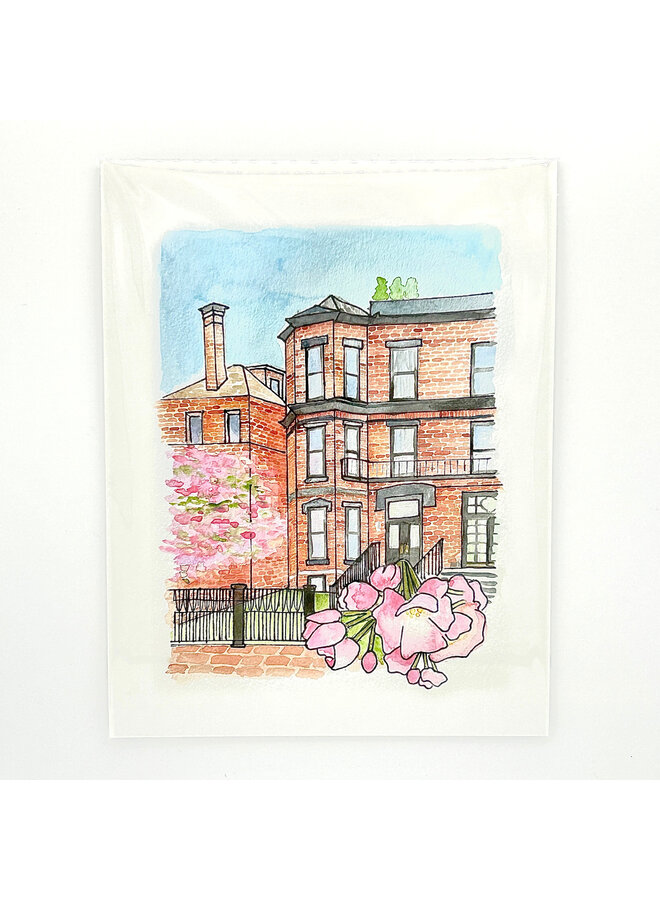 Back Bay Brownstone 8" x 10" Print