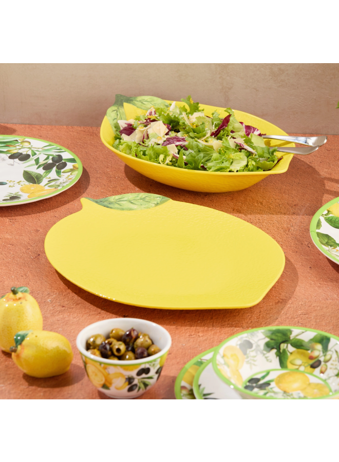 Lemon Zest Melamine 2pc. Serving Set