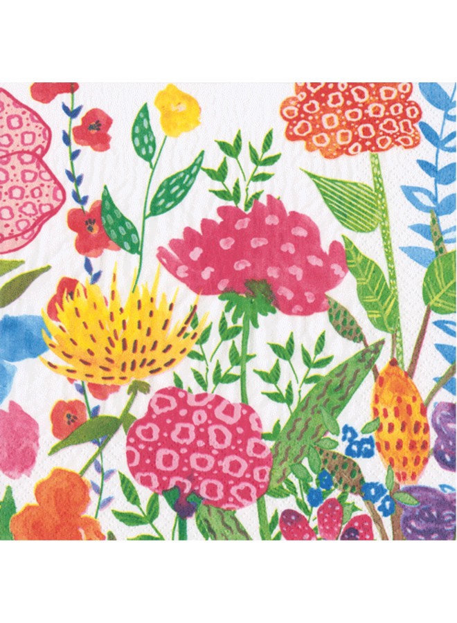 Cottage Floral Cocktail Napkin