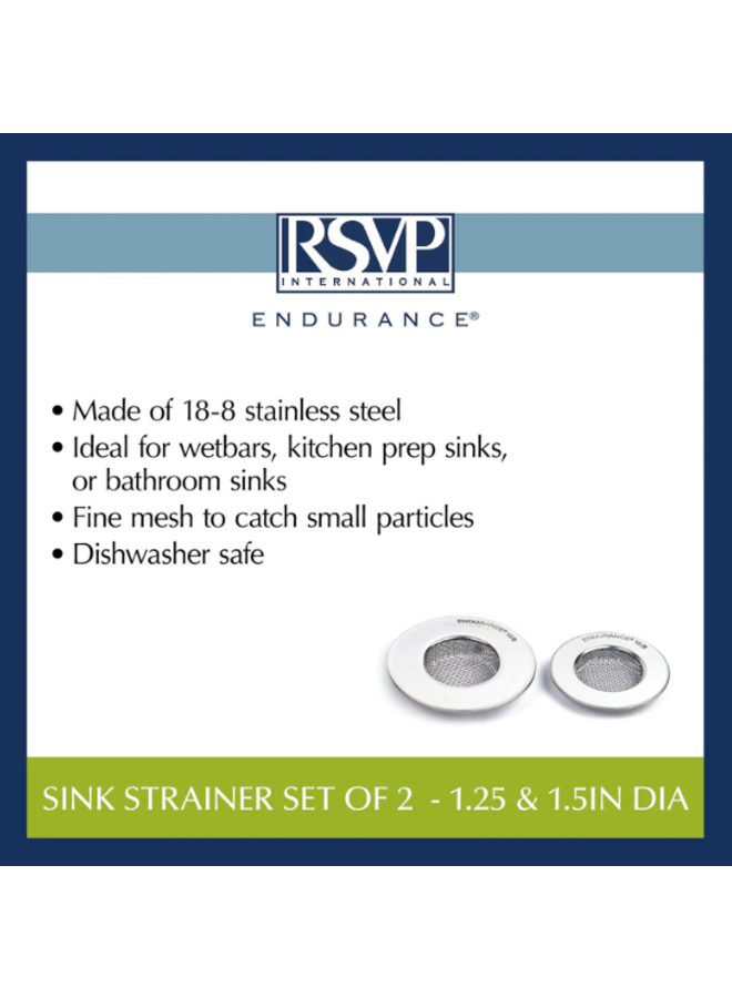 Endurance Small Sink Strainers Set of 2