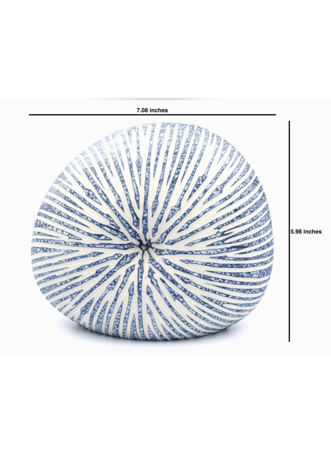 Diva Round Blue Porcelain Bud Vase