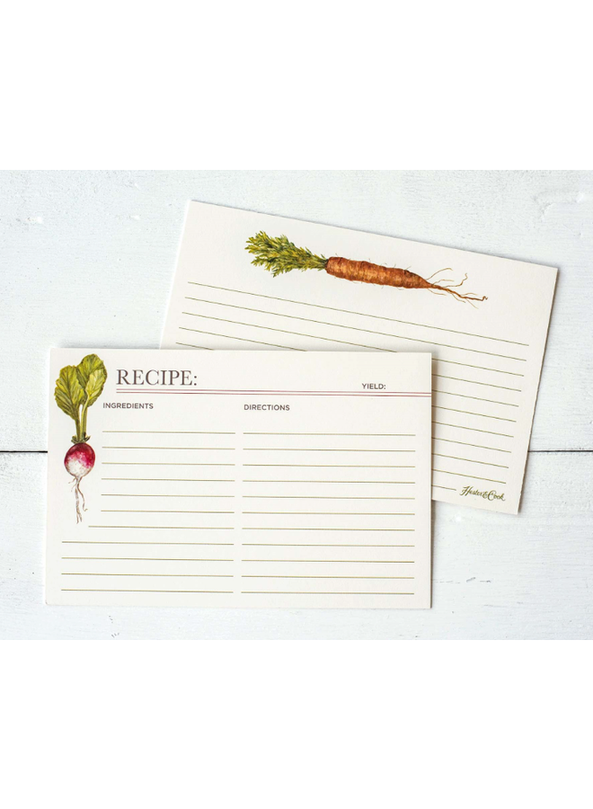 Farmer's Market Recipe Card Pack of 12